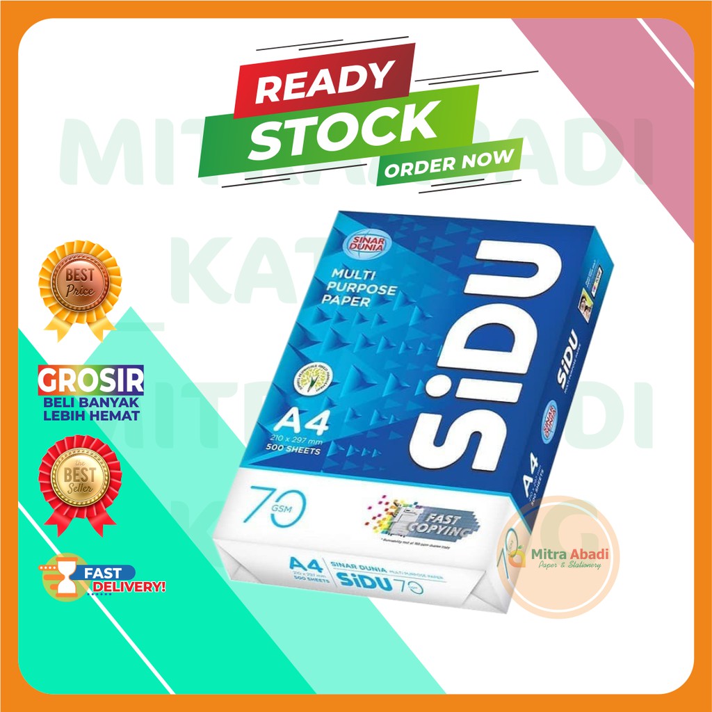 

SIDU KERTAS HVS FOTOCOPY PRINT A4 A4S 70GSM 75GSM 80GSM KERTAS FOTOCOPY KERTAS CV