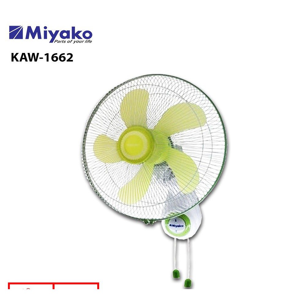 Wall Fan MIYAKO KAW-1662 Kipas Angin Dinding 16 INCH