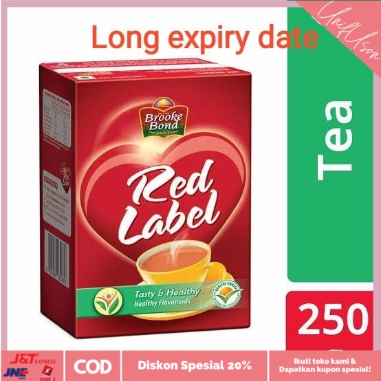 

⭐COD⭐ Red Label Tea 250 gr - Brooke Bond