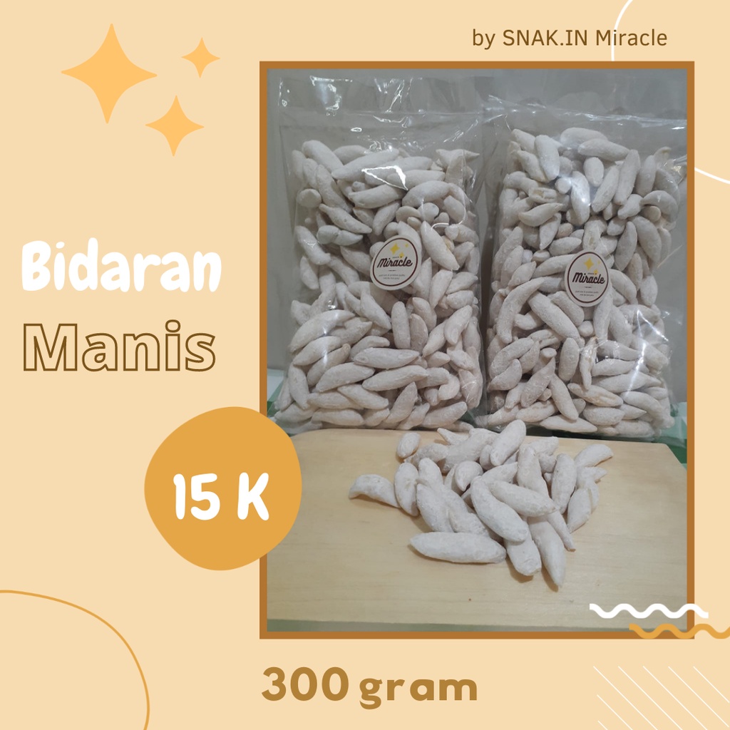 

SNACK CEMILAN JAJANAN BIDARAN MANIS 300 GRAM