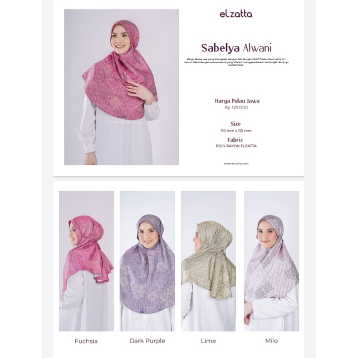 ELZATTA BERGO SABELYA ALWANI MOTIF TERBARU ELZATTA