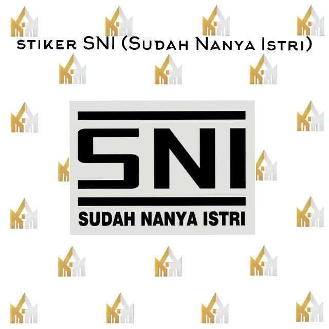 Stiker SNI ( Sudah Nanya Istri ) Sticker sepeda lipat seli mtb folding bike roadbike