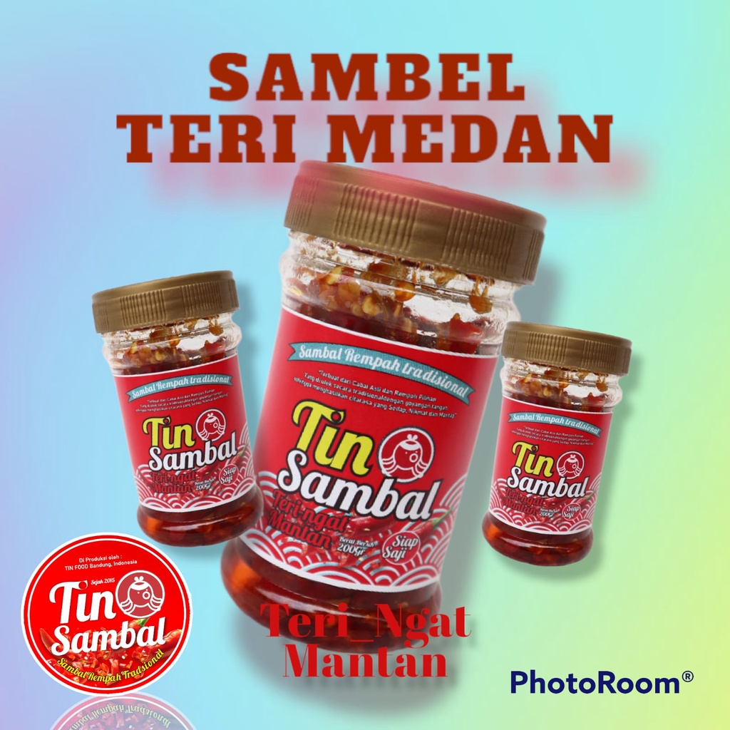 sambal teri/sambel teri medan/Sambal Teri-120g Tin Sambal