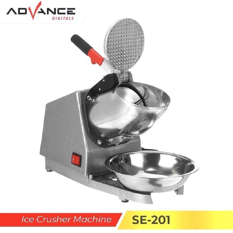 Mesin Serut Parut Parutan Es 2 Mata Pisau Advance SE 201 300W Penghancur Es Listrik Ice Crusher Smashing