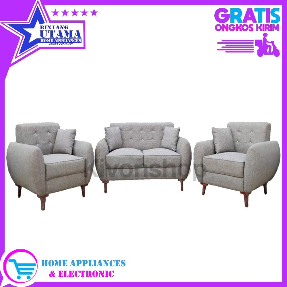 (KHUSUS JABODETABEK) (FREE ONGKIR) PROMO SOFA RETRO ATAU SOFA MINIMALIS 211 CLASSIC DIJAMIN BERKUALI