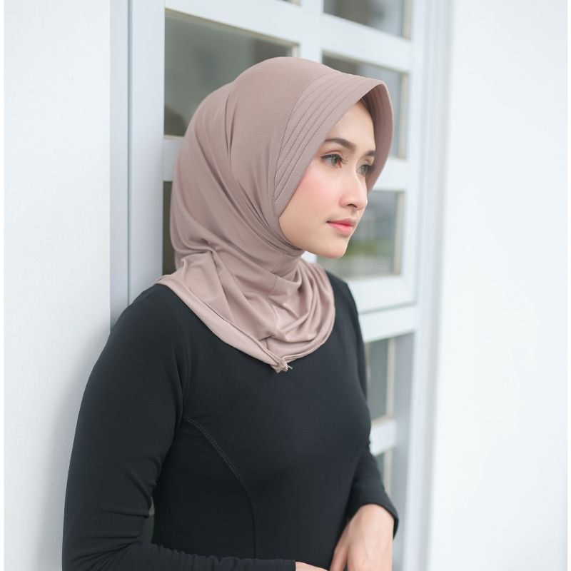 jilbab olah raga | khimar sporty | jilbab olah raga bahan jersey
