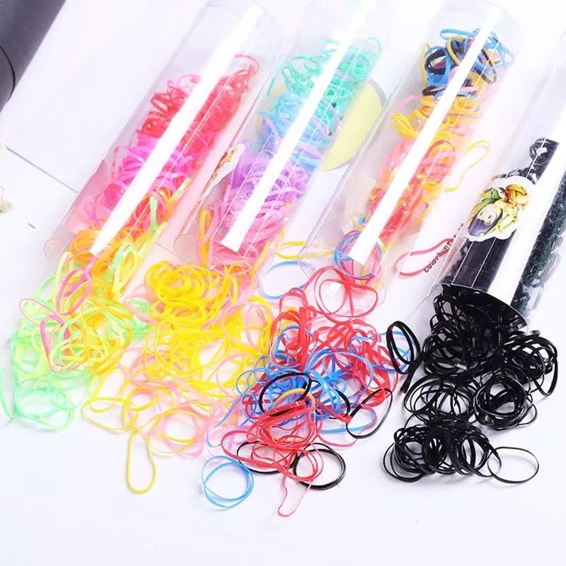 Ikat Rambut Karet Jepang Tabung Karet Rambut Warna Warni Tabung Ikat Rambut Elastic