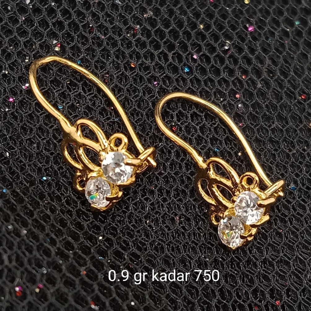 New Anting Emas 17 K - 0.9 gr Kadar 750 - 2934