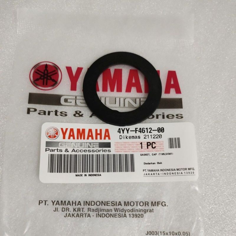 Gasket karet tutup tangki dalam Yamaha Nouvo RXK RXking Mio Fino soul 
Original 

4YY-F4612-00