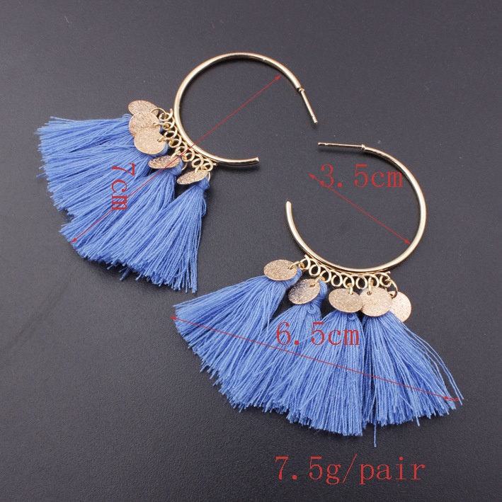 Rumbai anting-anting baru Eropa dan Amerika populer ornamen gaya etnik BANYUAN anting-anting fashion