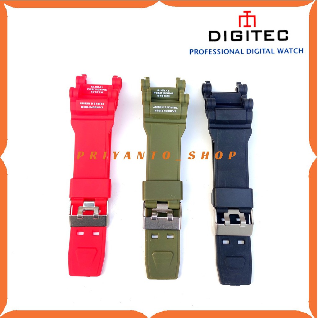 BEST SELLER STRAP TALI JAM DIGITEC DG 2120T RUBBER WATCH BEND DIGITEC 2120T TERMURAH MANTULL