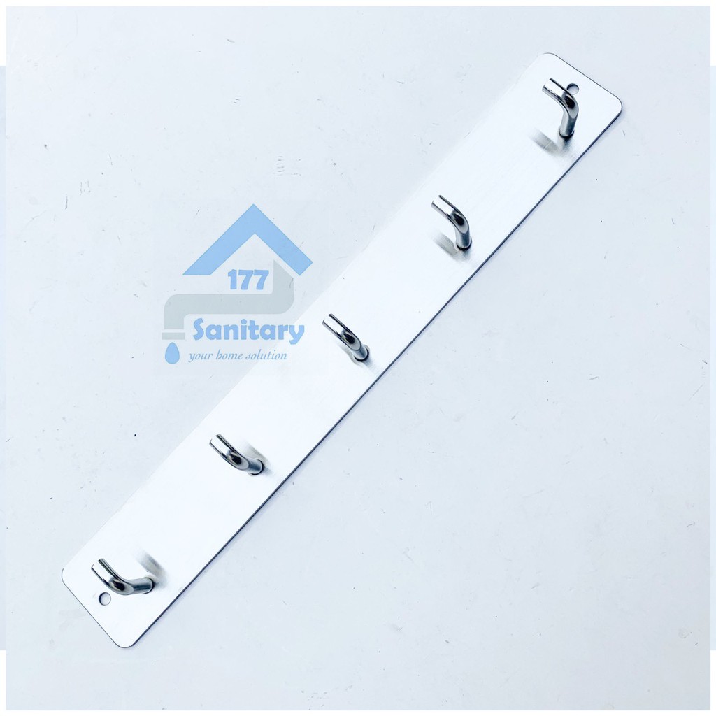 Gantungan baju stainless 304 mini 5 kait D002- Kapstok minimalis hook hanger stenlis holder 5kait hook hooks hanger/F3