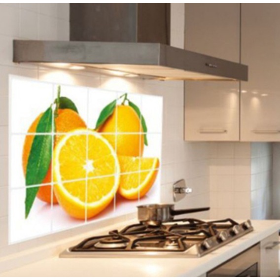 SAO - H5219 Stiker Dinding Anti Minyak / Kitchen Wall Sticker Anti Minyak / Dapur Kitchen Sheet Ukuran 90x60 cm / Wallpaper Dapur Bergambar