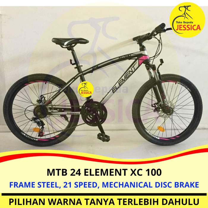KHUSUS GOJEK / GRAB Sepeda Gunung MTB 24 Element XC 100