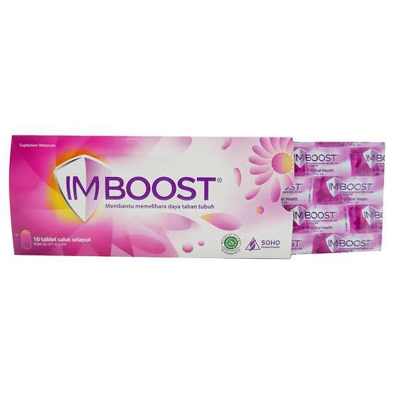 Imboost Tablet  Suplemen Daya Tahan Tubuh 1 Strip isi 10 Tablet Original