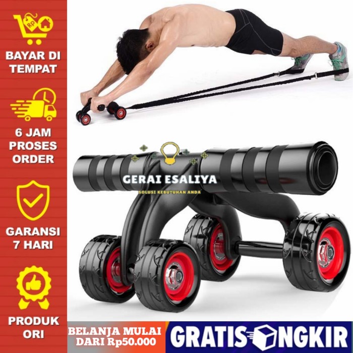 VKTECH Power Wheel Alat Fitnes Roller AD-2106A