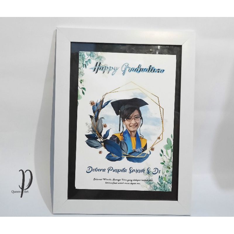 Desain Bingkai Foto Kado Anniversary, Wedding, Ulangtahun, Happy Birthday, Happy Graduation