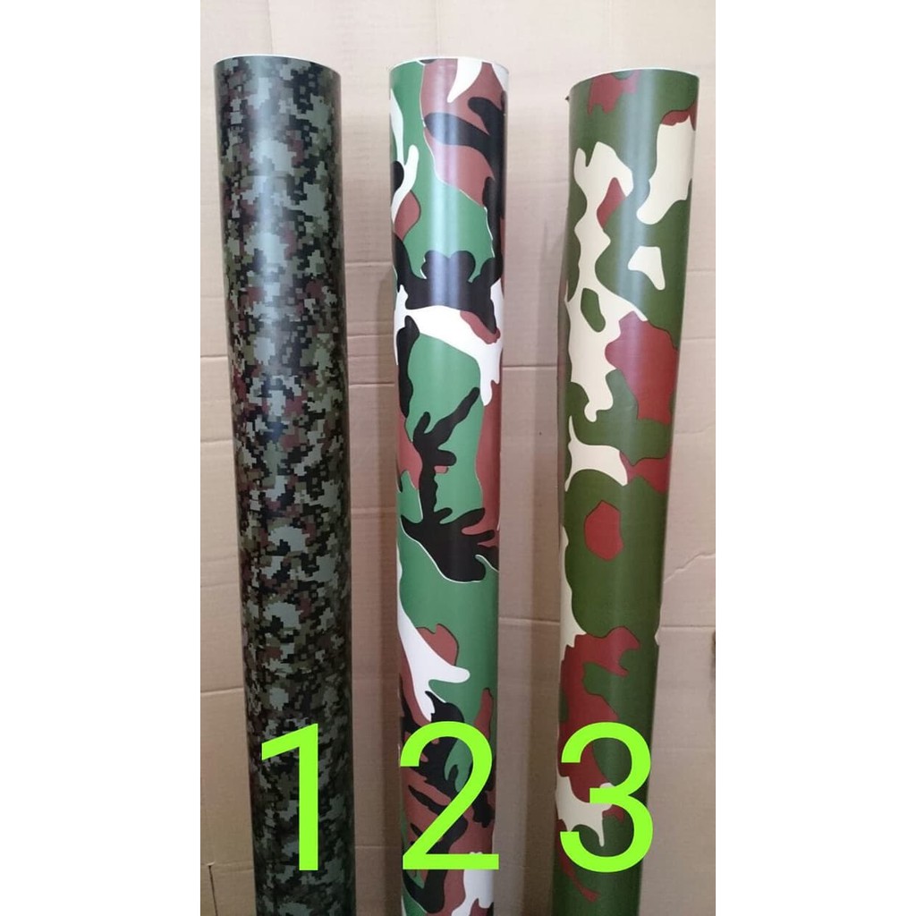 

STIKER STICKER ARMY LORENG CAMOUFLAGE 100cm x 152 cm