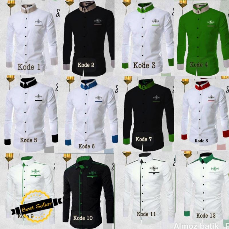 Kemeja Koko NU Kerah Double Size S M L XL XXL Galeri Santri Hari Santri Nasional