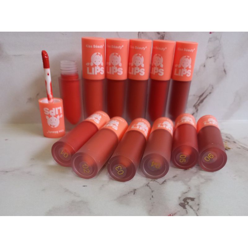 LIP GLOSS KISS BEAUTY SWEET COLOR[HARGA/6PCS] NO.70056-03