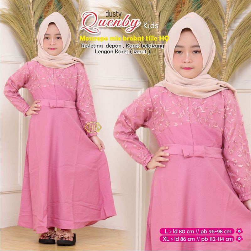 QUENBY KIDS BEST SELLER ORIGINAL gamis anak