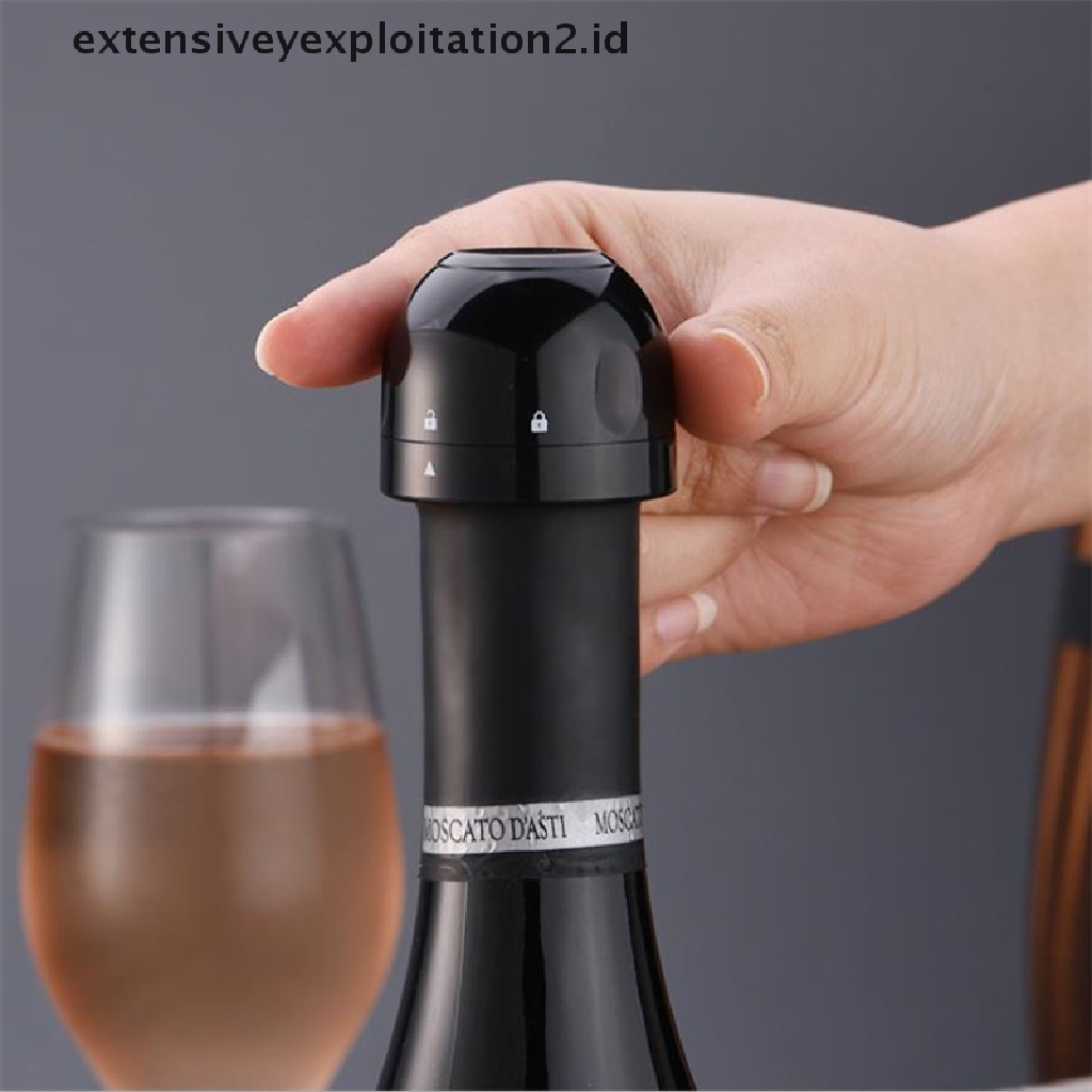 (Hotter) Silikon Red Wine Champagne Bottle Stopper Vacuum Sealer Plug