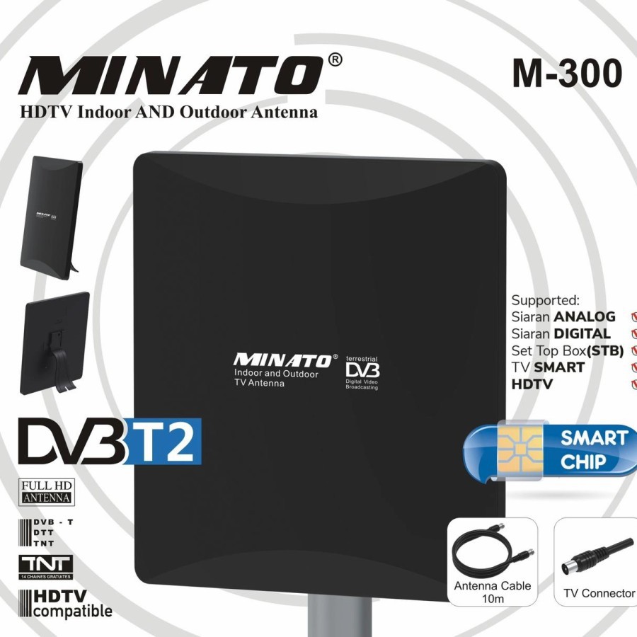 Minato M300 Antena TV Digital Indoor Outdoor