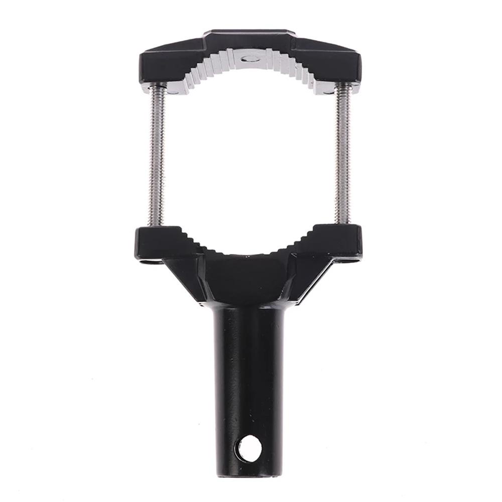 Lanfy Bemper Motor Dimodifikasi Hitam Adjustable Mount Bracket Lamp Holder Support Braket Aluminium alloy Lampu Sorot Ekstensi Tiang