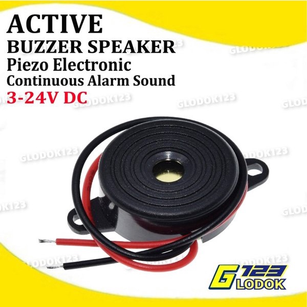 Buzzer Speaker Piezo Active Continuous Industrial Alarm DC 3-24V 95db