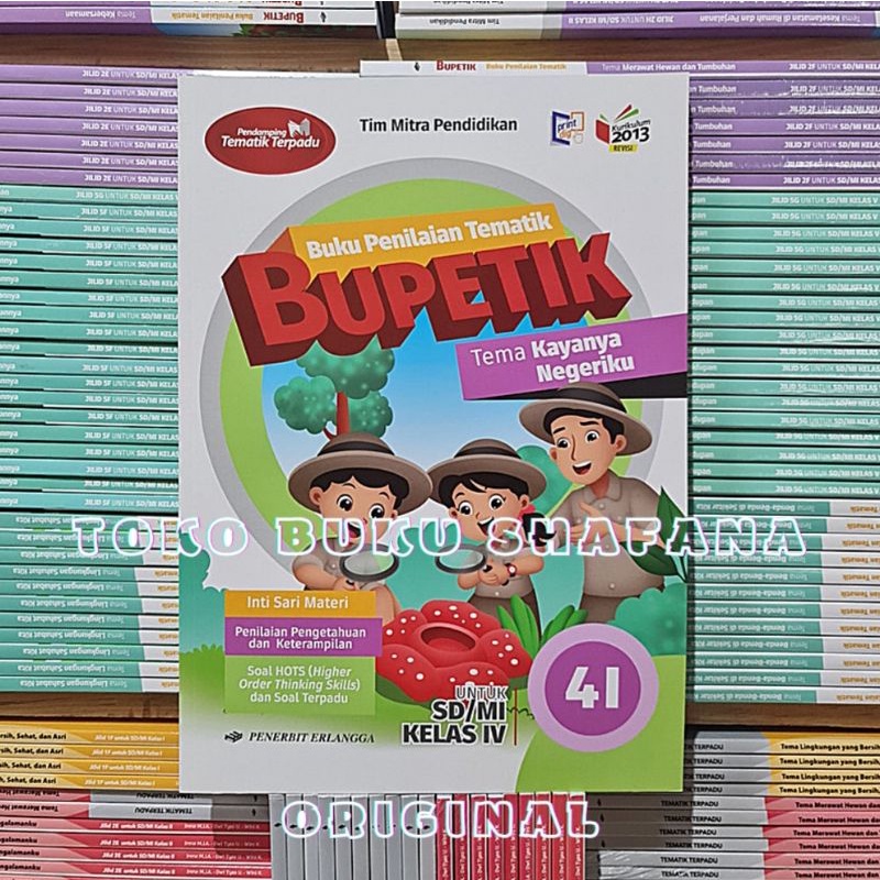 PAKET BUKU BUPETIK 4F 4G 4H 4I KELAS 4 SD ERLANGGA K13 REVISI SEMESTER 2