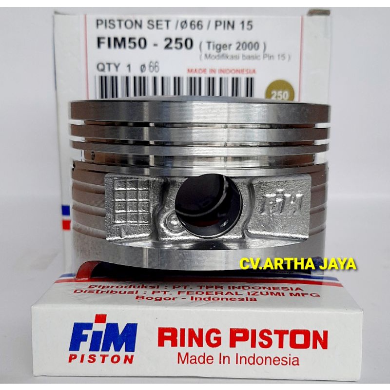 PISTON KIT FIM FIM50 HONDA TIGER / TIGER REVO / TIGER REVOLUTION / TIREV  ( 63,5 / 64 / 64,5 / 65 / 65,5 / 66 / 66,5 ) ( STD / 050 / 100 / 150 / 200 / 250 / 300 ) ( PEN 15 /PIN 15 )-1
