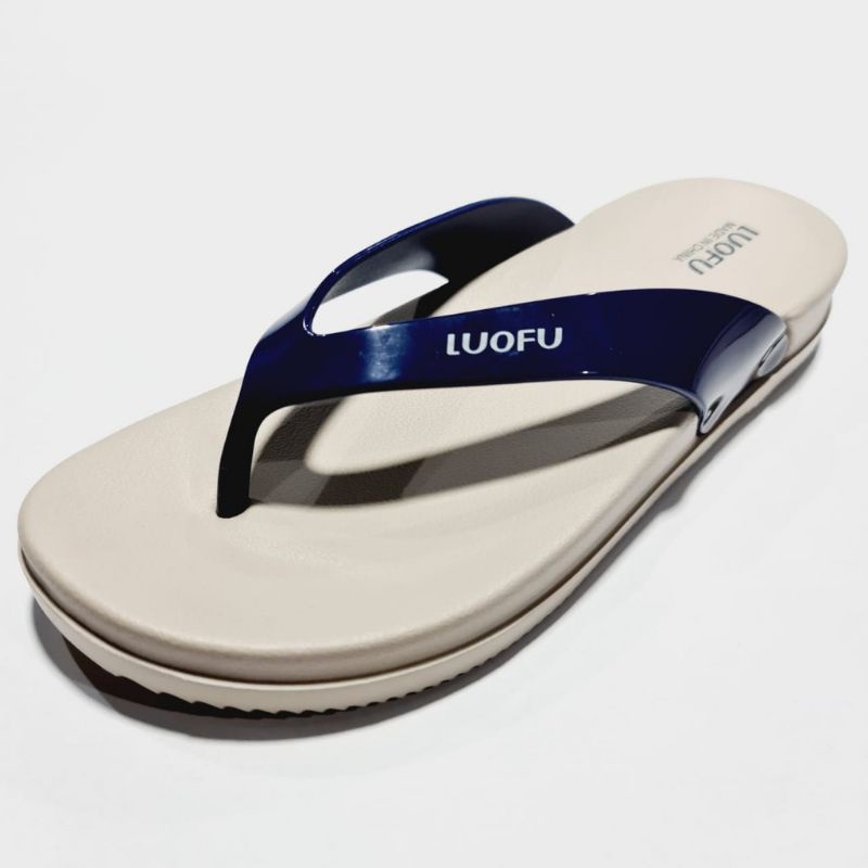 Sandal jepit Luofu E7164-JP,Sandal karet wanita kekinian,sandal wanita jelly terbaru