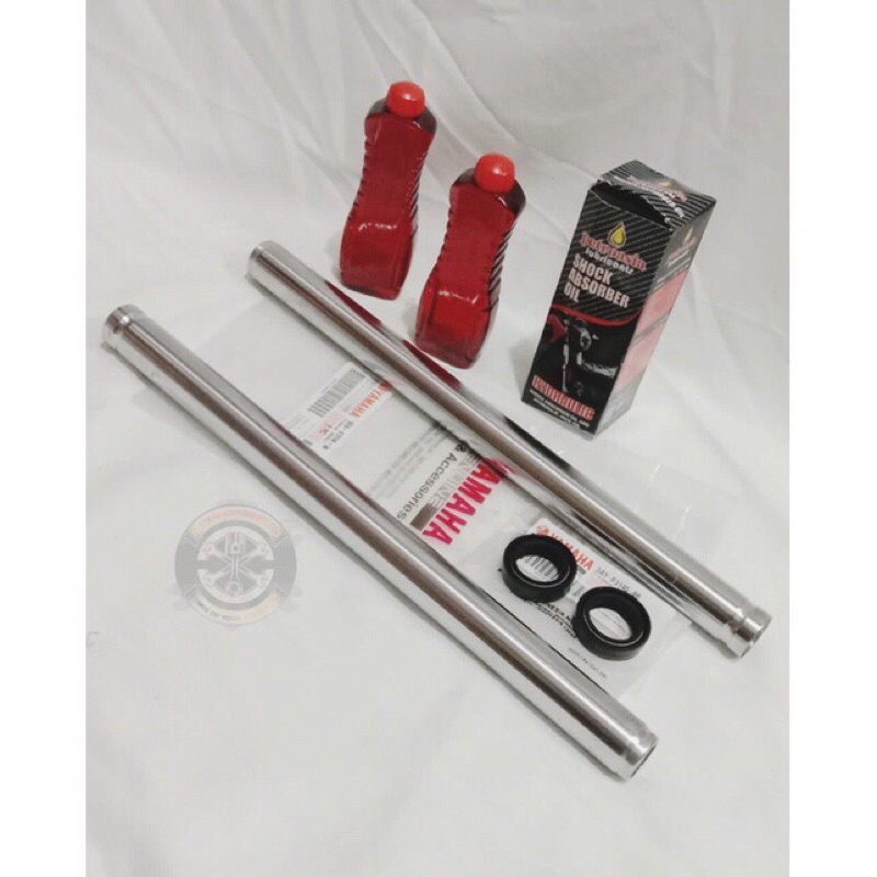 PAKET AS SHOCK DEPAN + OLI + SEAL SHOCK VEGA OLD NEW JUPITER Z 5TP/2P2