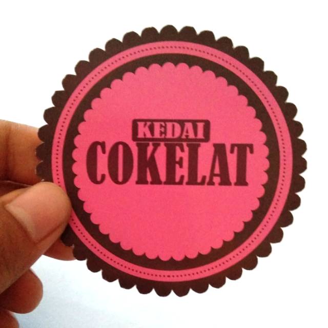 

Stiker label bulat