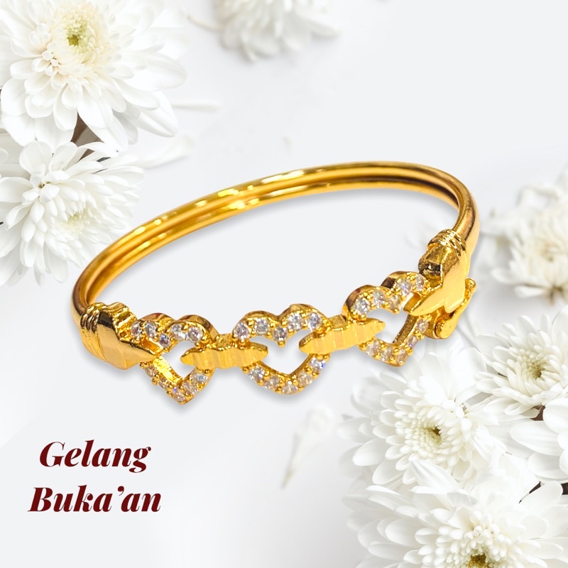 gelang buka’an//gelang permata//gelang bangle