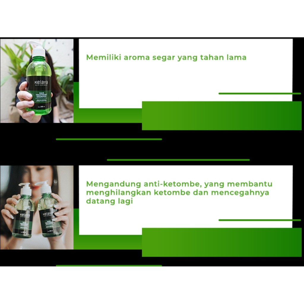 [ 100% Original ] Sampoo Kelaya Hair Treatment Perawatan Kecantikan Rambut Kering Rontok-2