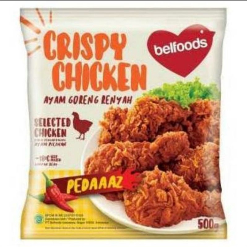 

belfoods crispy chicken pedas 500 gr