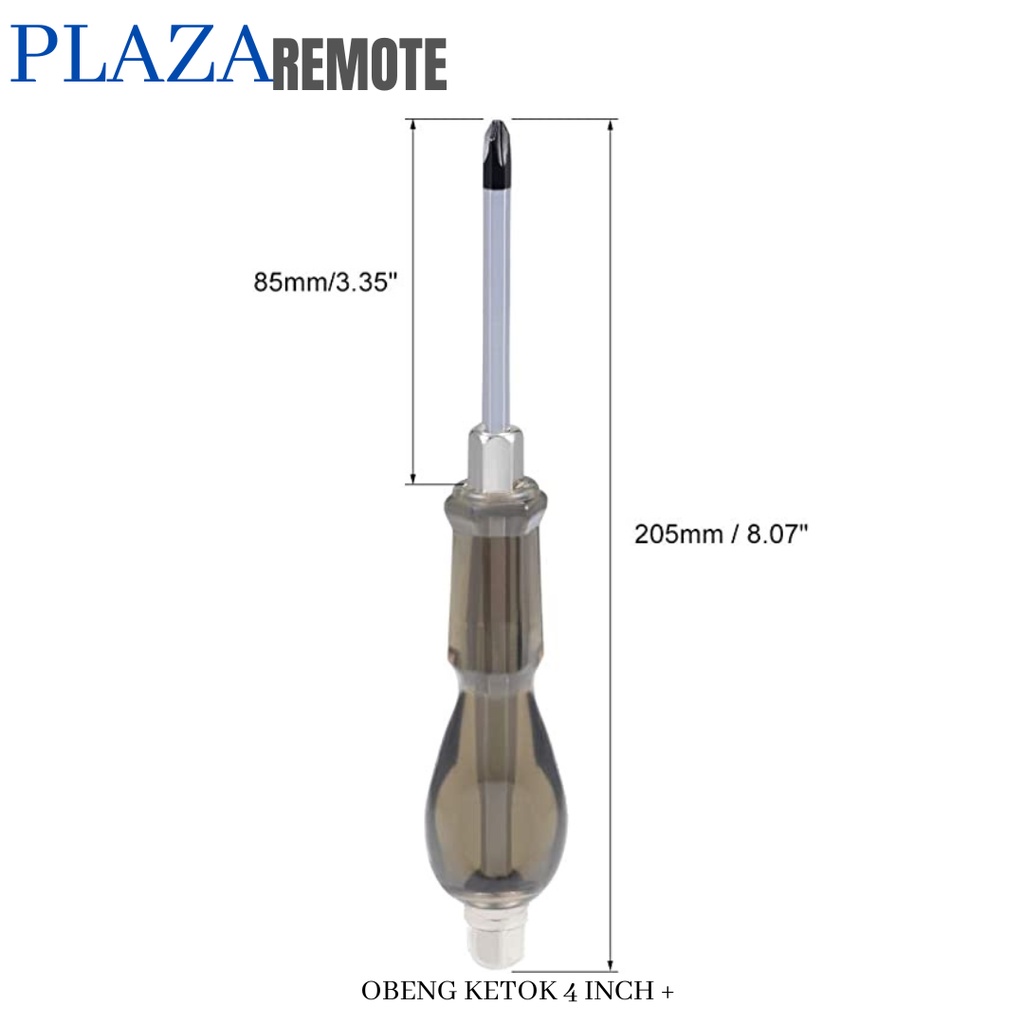 OBENG KETOK GETOK MAGNET IMPACT SCREWDRIVER 4 INCH PLUS +