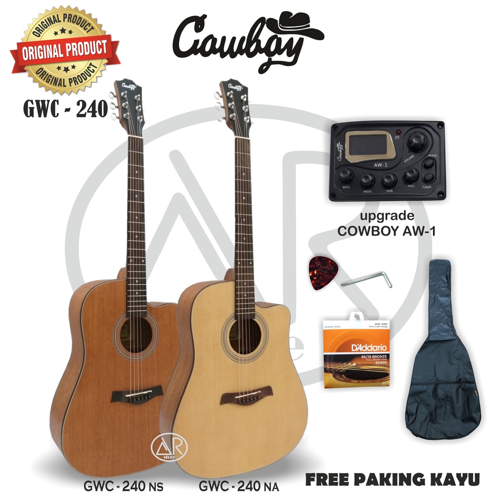 Gitar Akustik Elektrik Cowboy GWC-240 NA/NS EQ Cowboy AW-1 Original