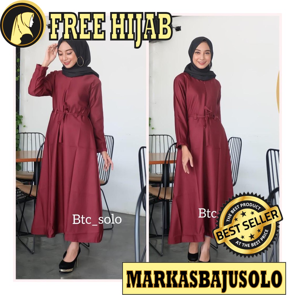 SHOFIYA BALOTELLI GAMIS BUSUI RESLETING DEPAN BALOTELLI / GAMIS SYARI MURAH BRUKAT PLISKET BROKAT