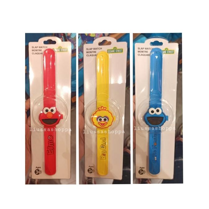 Jam Tangan Miniso - Sesame Street Children's Flip Slap Watch