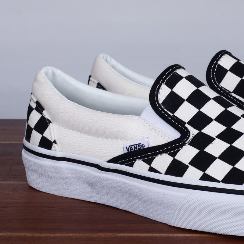 Sepatu Vans Slip On CheckerBoard Classic / Sepatu Vans Catur Klasik Premium Terlaris