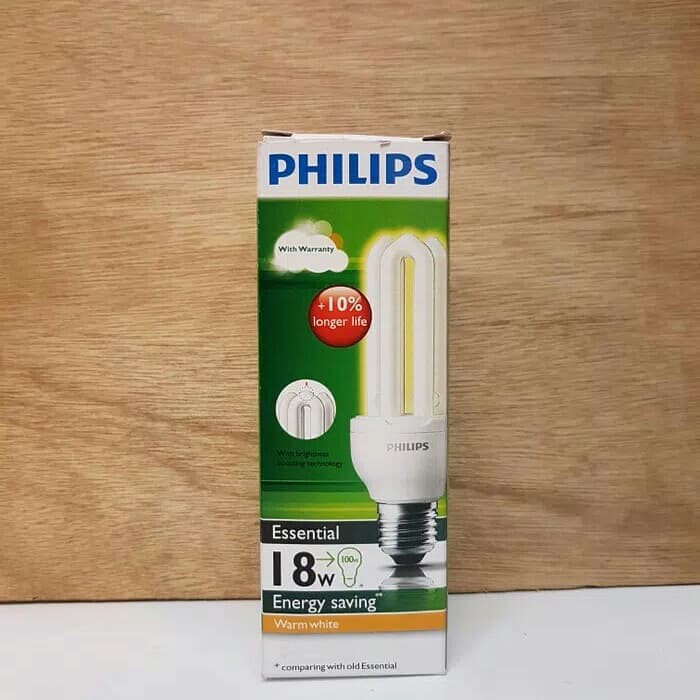 Philips Essential 18Watt 18 W Kuning Fitting E27 3U