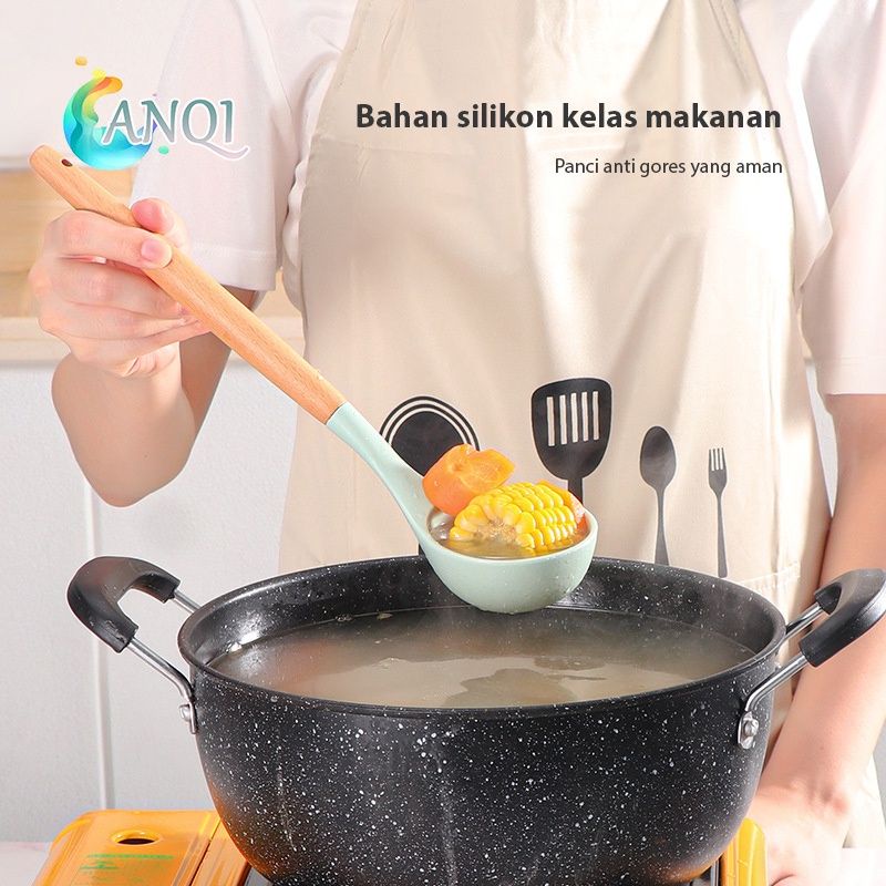 Spatula Silikon Set Utensil / Peralatan Dapur Anti Leleh