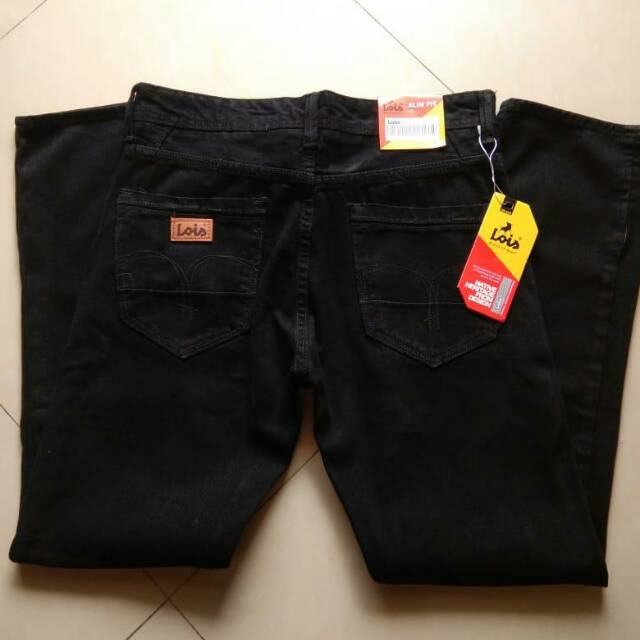 TQM84//CELANA LOIS  BLACK PEKAT / CUCI GUDANG /LOIS STANDAR