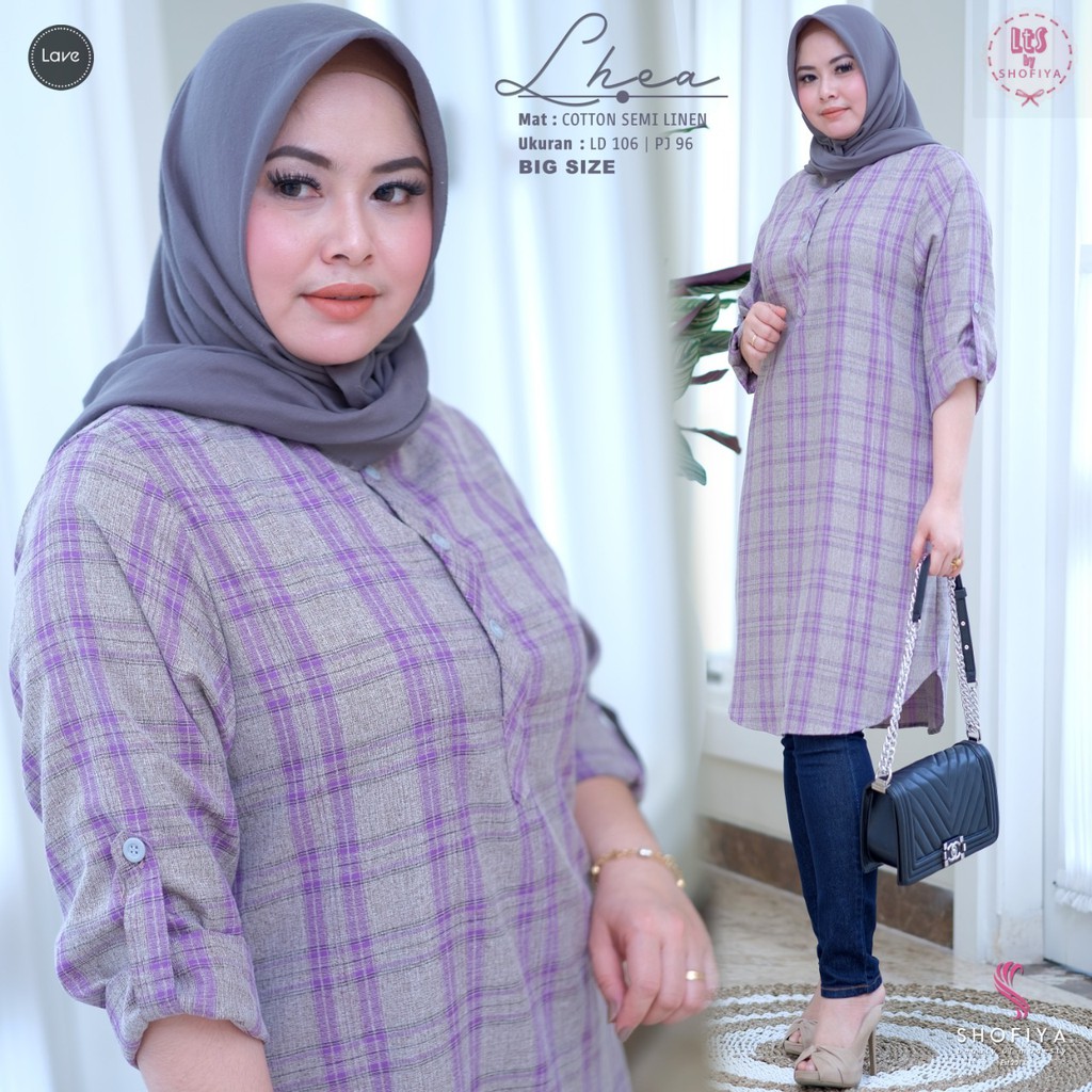 OK - LHEA TUNIK JUMBO ORIGINAL BY SHOFIYA | TUNIK WANITA BIG SIZE | TUNIK JUMBO TERBARU