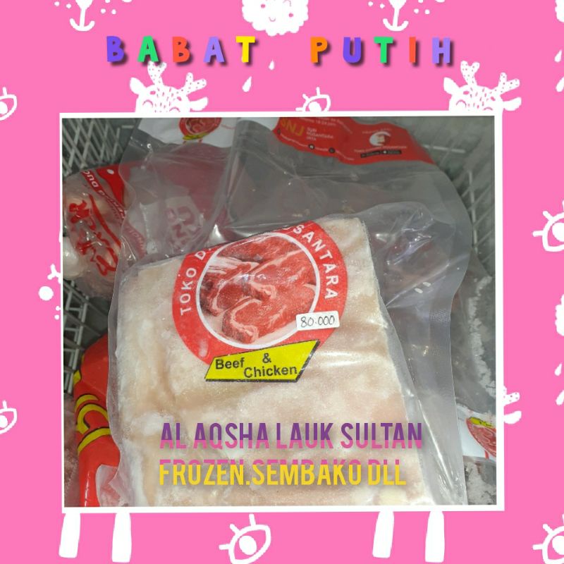 

Babat Putih Merk Toko Daging Nusantara
