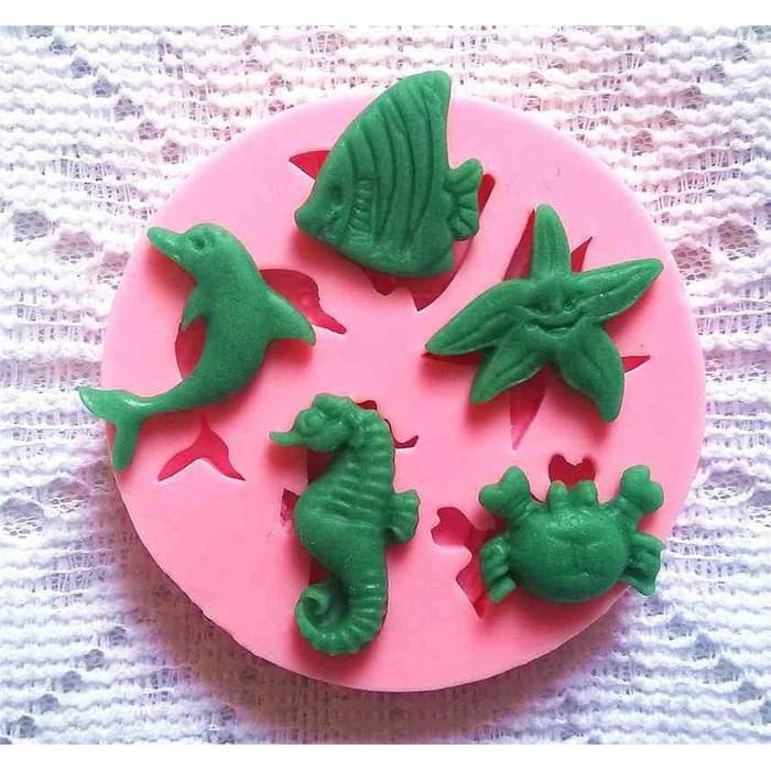 3D Silicon Mold Fondant Cake Decoration - Sea Animal