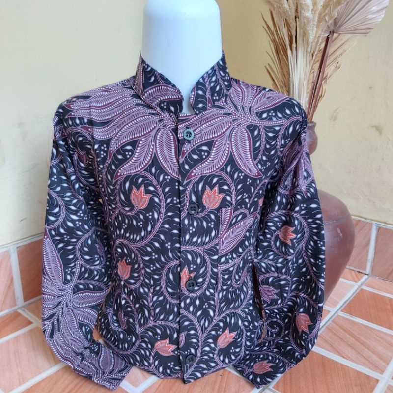 Couple Batik Ayah Anak Lapis Furing Warna Lilac