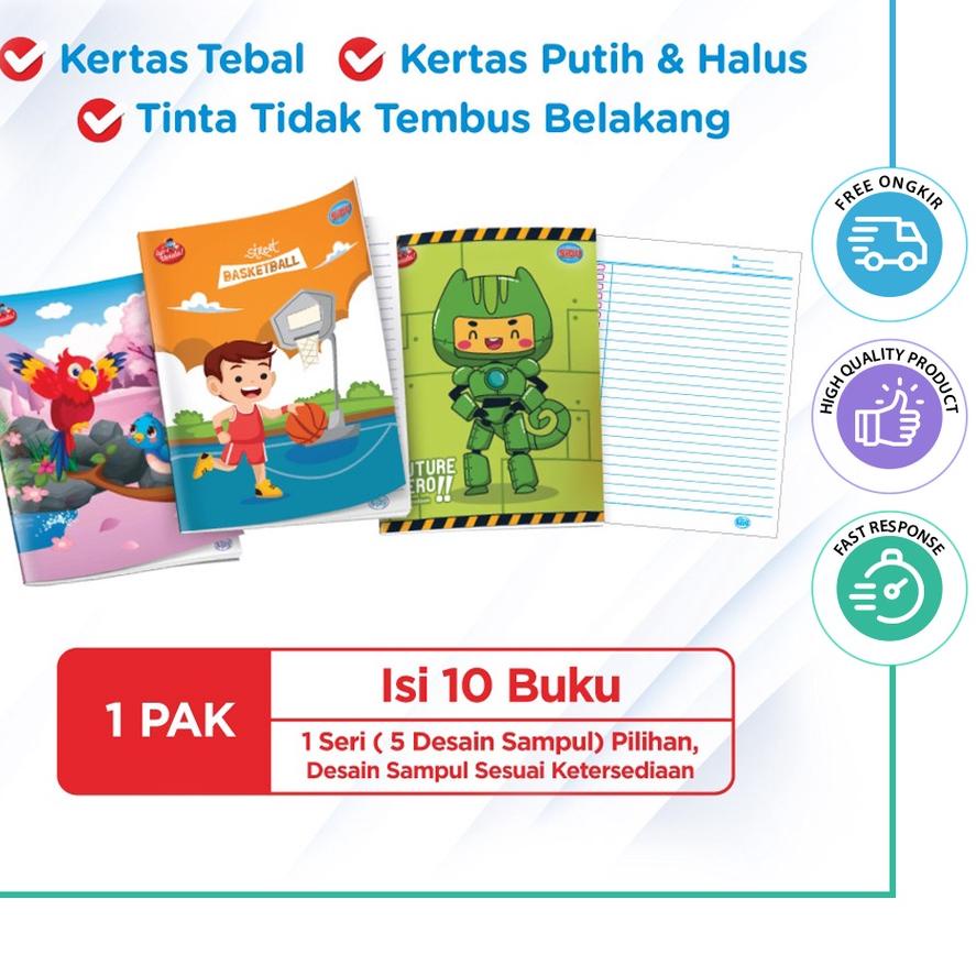 

Recomend 10pcs Buku Tulis SIDU Garis 32lembar / 1pack Buku Tulis SIDU 32lembar